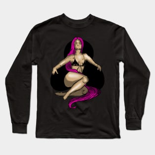 Queen of Clubs Long Sleeve T-Shirt